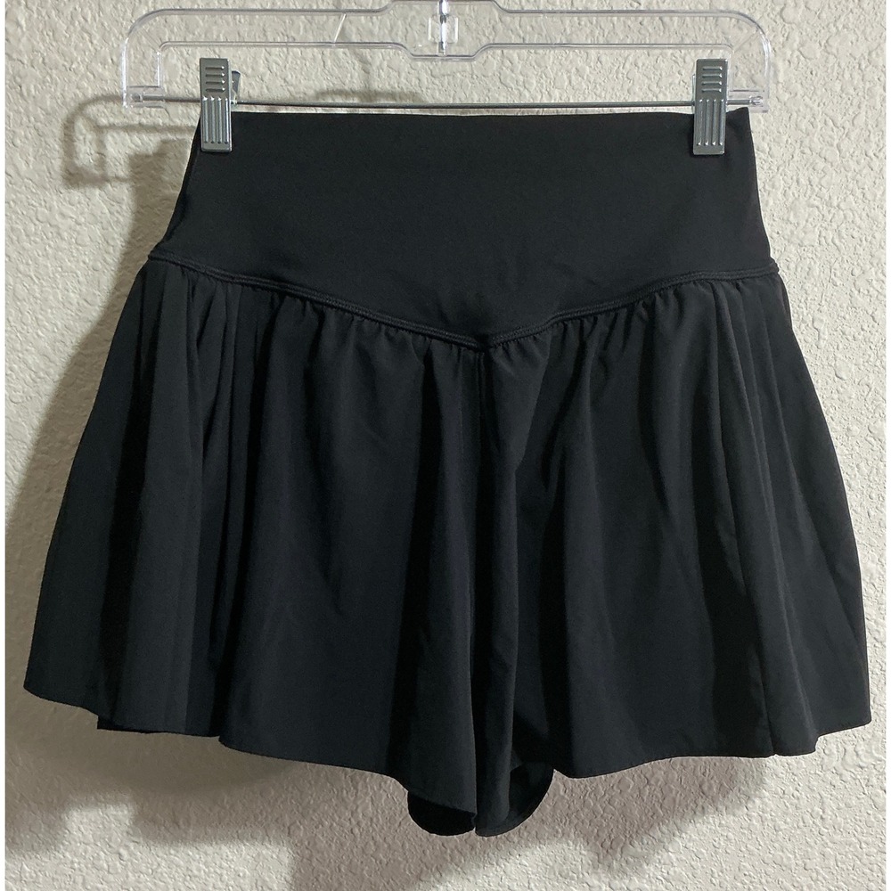 OFFLINE by Aerie Real Good Black High Waisted Skirt Shorts Skort Medium
